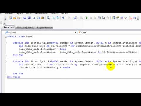 Visual Basic NET Como ocultar las aplicaciones con contraseña