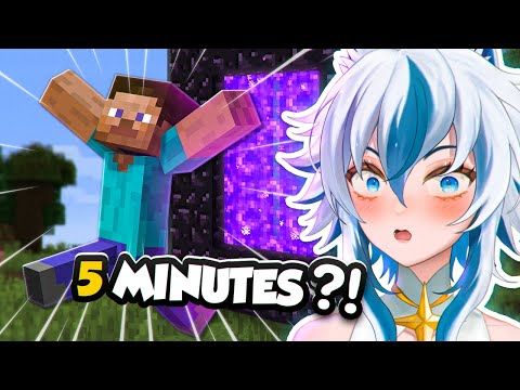 THAT'S SO IMPRESSIVE!! FASTEST RANKED MINECRAFT SPEEDRUN EVER | Vtuber Reacts
