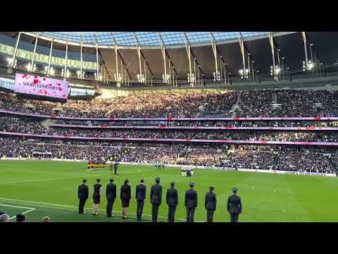 2022 Tottenham The Last Post Ceremony vs Leeds 12.11.22 Remembrance Day