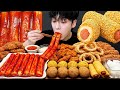 ASMR MUKBANG BHC 뿌링클 양념 치킨먹방 떡볶이 핫도그 치즈볼 CRISPY FRIED CHICKEN HO