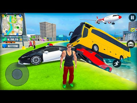 US Police Car Chase Coach Bus Adventure Helicopter Bike Truck Simulator - Android Gameplay