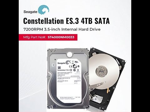 ST4000NM0033 Seagate 4TB 7200RPM SATA 6 0 Gbps 3 5 128MB Cache Constellation Internal Hard Drive