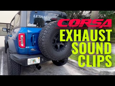 2021+ Ford Bronco Corsa Performance Exhaust | HEAR IT!