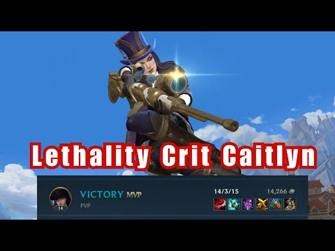 Trying out Lethality Crit Caitlyn in Wild Rift