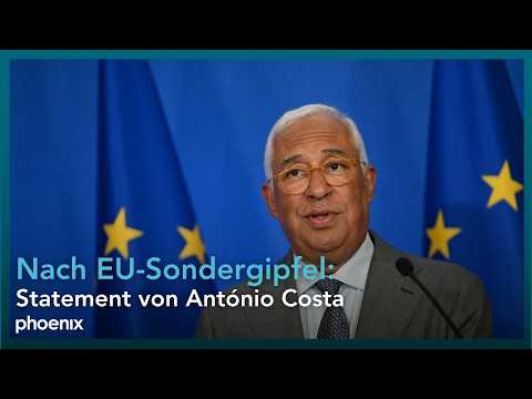 Nach Treffen in Washington: Statement zum EU-Sondergipfel von António Costa | 19.08.2025