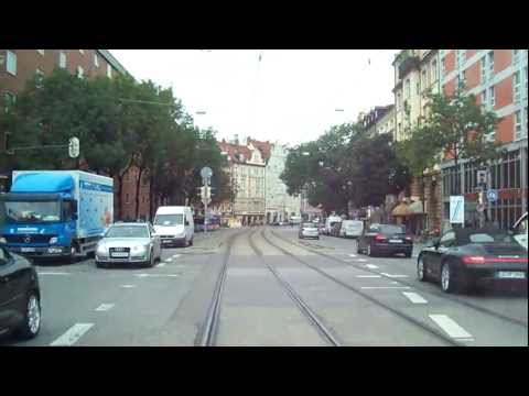 Another tram ride (#18) in Munich, Germany