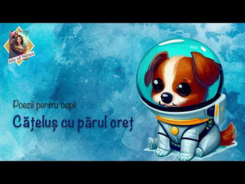 Cățeluș cu părul creț - Versuri pentru copii preșcolari.