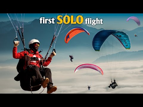 First SOLO Flight | Kamshet Paragliding Course | हवेत  उडण्याचा चित्त थरारक अनुभव |