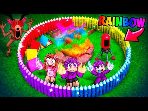 Using The NEW OFFERINGS To Build The RAINBOW BASE in 99 Nights In The Forest!