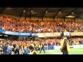 Cimbom omuz omuz'a Stamford Bridge'de, Tribün çekimi. Galatasaray fans bounce at Stamford Bridge.
