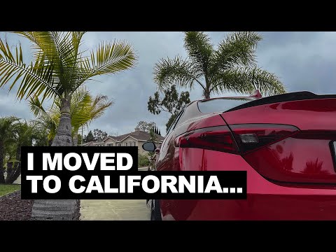 I moved to California...