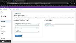 CCD - Navigate 360 - How to Book an Appointment with an Advisor