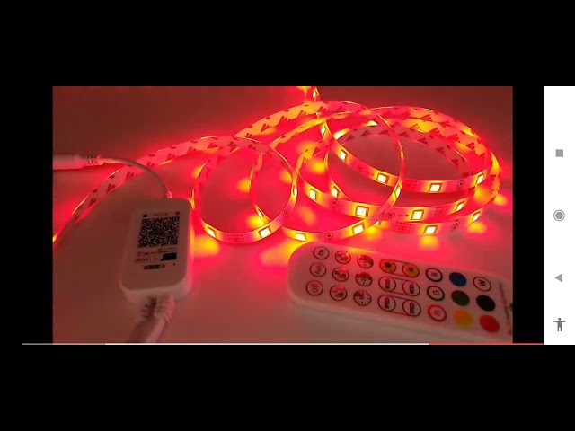 شريط مضيئ تفاعلي 16 مليون لون بخيارات تحكم باللون...