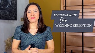 MC Script Sample for Wedding Reception | Emcee for Wedding
