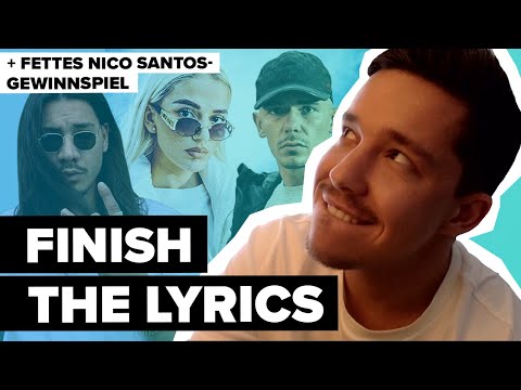 "Ich hab geheult!" Nico Santos covert Apache 207, Shawn Mendes, Lea, Loredana &Co! Finish The Lyrics