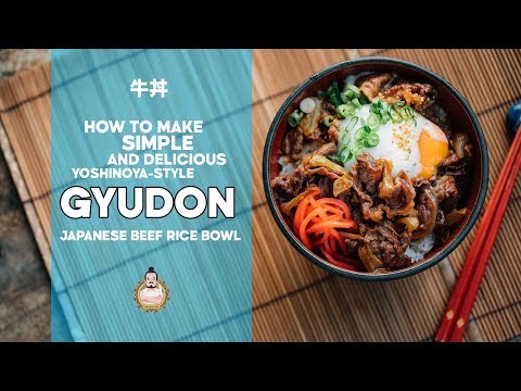 Gyudon estilo Yoshinoya | Tigela de arroz com carne japonesa | Receita de 5 minutos