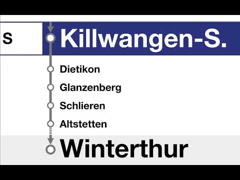 SBB Ansagen • S (S12) • Brugg AG – Zürich HB – Winterthur