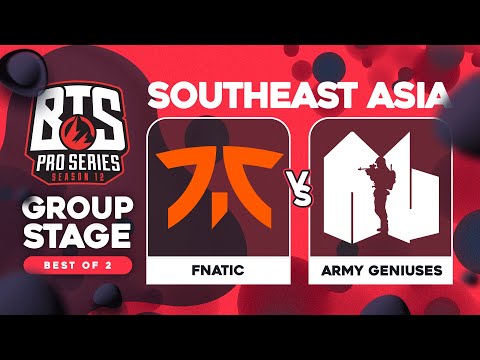 Fnatic vs Army Geniuses Game 1 - BTS Pro Series 12 SEA: Groups w/ T-Panda & symetricaL