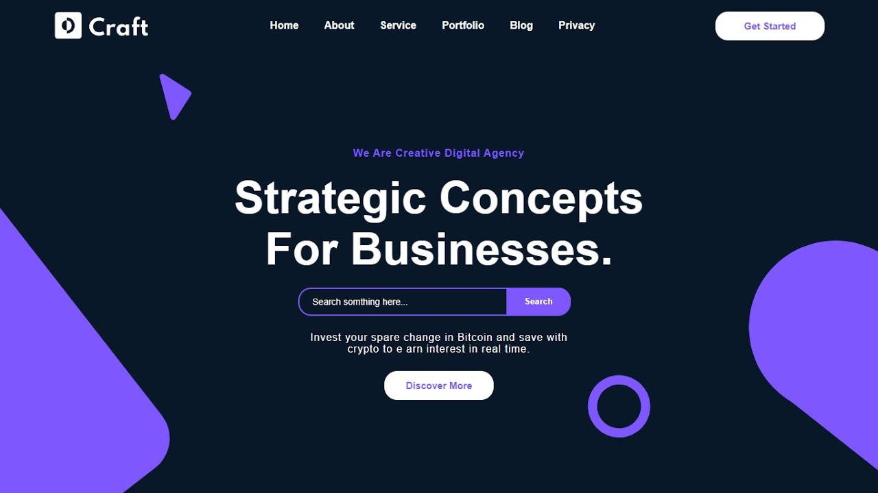 Make a Website Template in HTML and CSS With Source Code |  HTML and CSS | Creative Networks