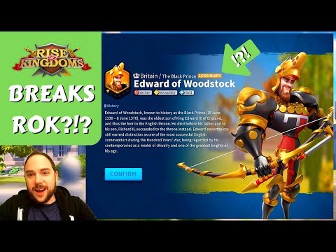 Edward of Woodstock: We unlock with a max spin, review skills! | Rise of Kingdoms