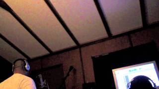 J Boog & Million Stylez in the studio recording "Replay"