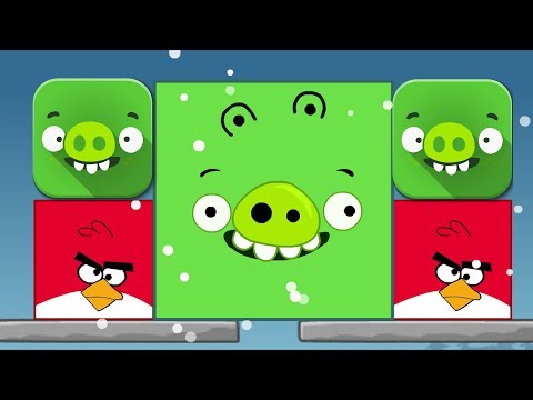 Angry Birds Kick Out Green Pigs - BIG ANGRY BIRDS KICK SMALL PIGGIES