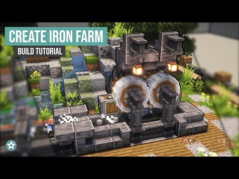 Minecraft Create Mod Iron Farm Tutorial - A Builder’s Approach