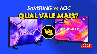 Samsung Crystal UHD vs AOC Roku TV: Qual a Melhor TV 4K em 2026? (Não compre antes de ver!)