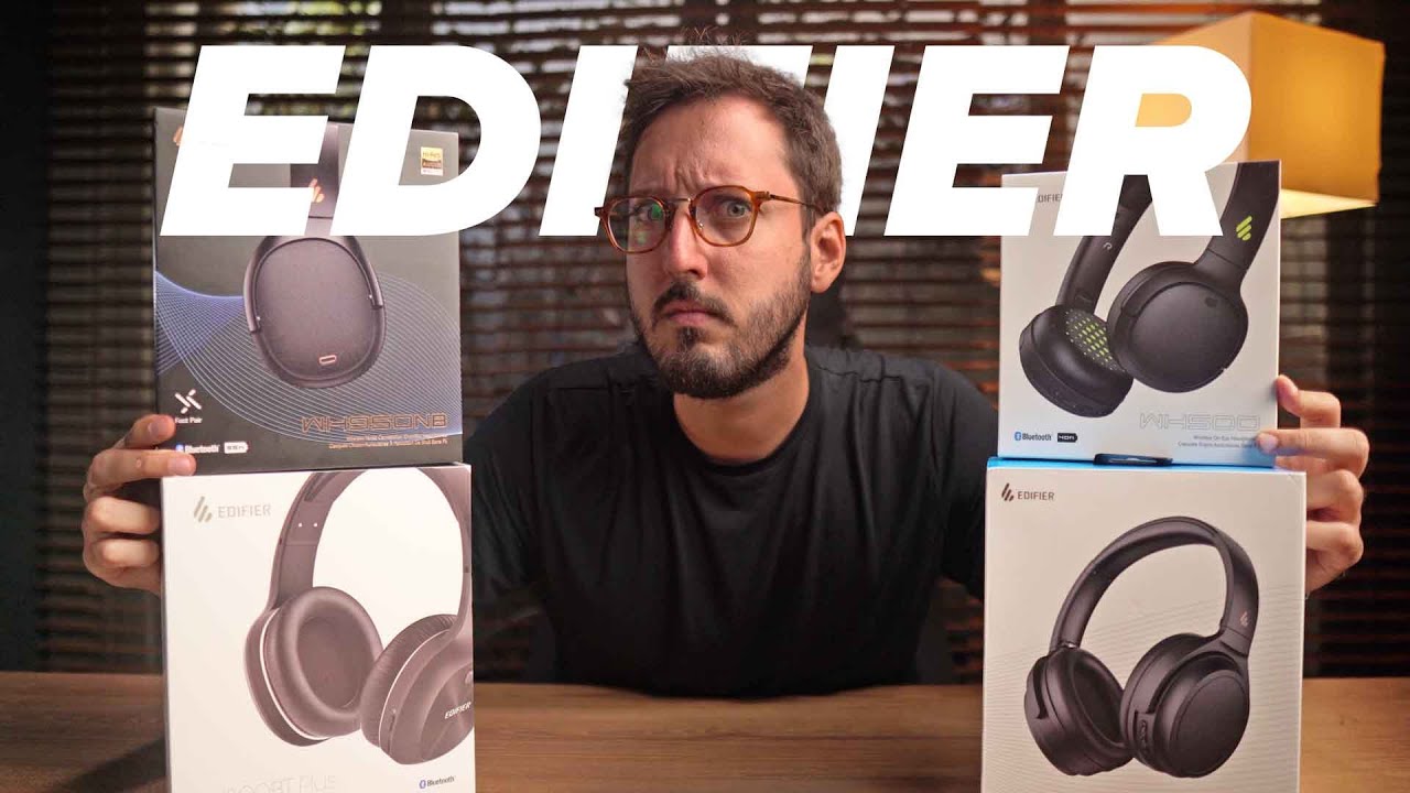 UNBOXING de EDIFIERS BLUETOOTH: WH500, W800BT Plus, WH700NB e WH950NB