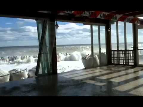 Mareggiata porto recanati