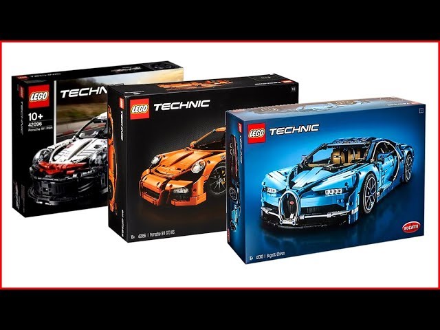 Compilation Lego Technic Cars 42096 Porsche 42083 Bugatti Chiron