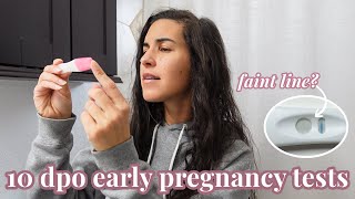 Taking Lots of Pregnancy Tests at 10 DPO | Is There a Faint Line