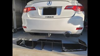 Acura ILX Rear Diffuser DIY Install