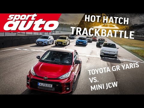 Toyota GR Yaris vs. Mini JCW | Hot Hatch Trackbattle Teil 1 | sport auto