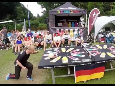 Headis World Championship.  Playing Ping Pong With Your Head.