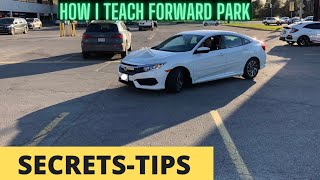 FORWARD PARKING -EASY TIPS TO PARK A CAR ( G2 and G ) Road Test#g2test #highway #lesson