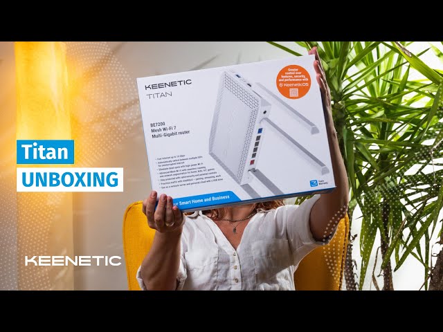 Keenetic Titan KN-1812 Router Wi-Fi 7 Doble Banda Mesh BE7200 1 Puerto 10Gbps VPN video