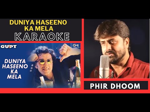 Duniya Haseeno Ka Mela [ Gupt Movie ] Original Crystal Clear Karaoke With Scrolling Lyrics