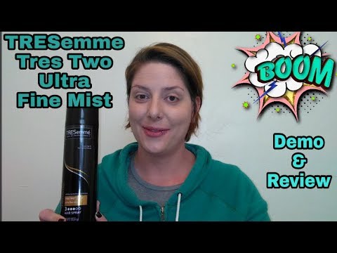 Tresemme Tres Two Ultra Fine Mist Hairspray: Demo and...
