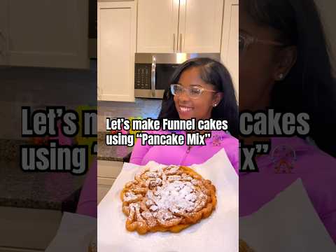 Watch me make funnel cakes using “Pancake Mix”