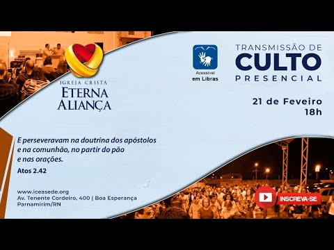 Culto de Domingo - 18h | 21/02/2021