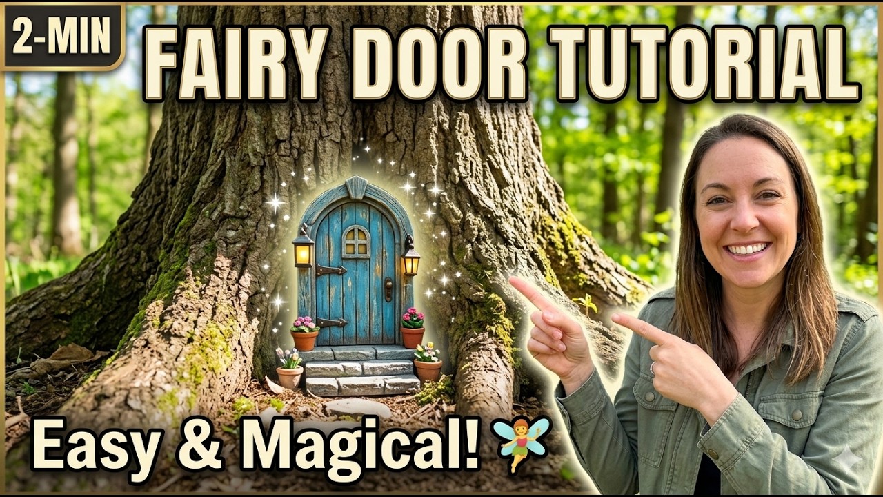 How to Make a Fairy Door for Your Garden (Under $15, 20 Minutes)