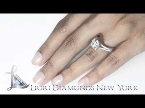 ER-0895 - 3.75 Carat H-SI2 Certified Natural Round Diamond Engagement Ring 18K White Gold