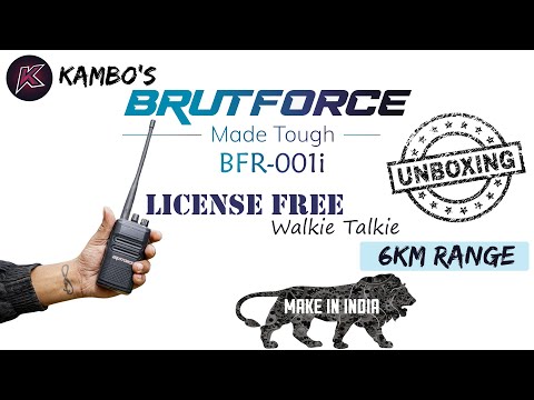 License Free Walkie Talkie 6km Range, Brutforce BFR-001i