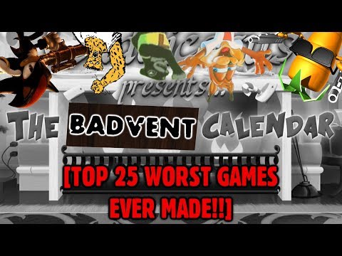 [OLD] Top 25 WORST Games I've Ever Played! [Badvent Calendar SUPERCUT]