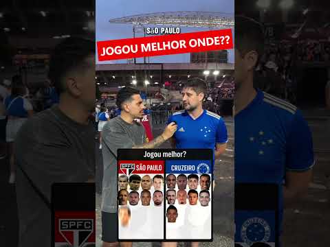 MELHOR NO SÃO PAULO OU CRUZEIRO? Torcedor mineiro até que foi bem nas respostas #sãopaulo #spfc