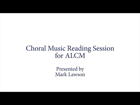 MorningStar Music Publishers - ALCM Reading Session
