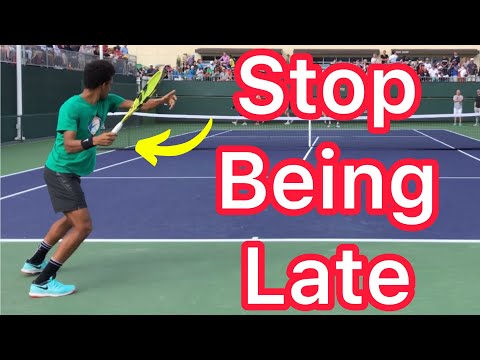 How To Stop Feeling Late On Your Forehands & Backhands (Easy Tennis Timing Solution)