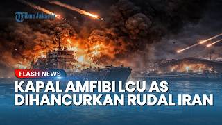 Detik-detik LCU Amerika Diledakkan Iran di Pelabuhan Kuwait, Markas Jet Tempur F-15 Ikut Remuk