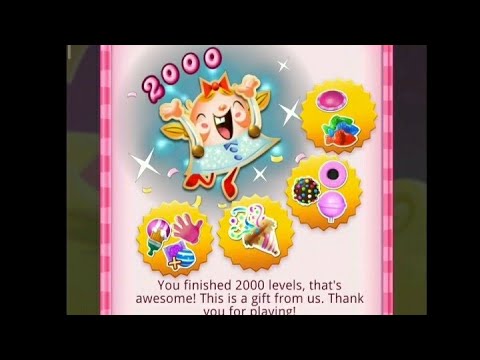candy crush saga level 1996 to 2000 | milestone level 2000 | candy crush